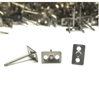 Rectangular Pad Earring Stud With Extra Glue Grip USA 304 Stst 