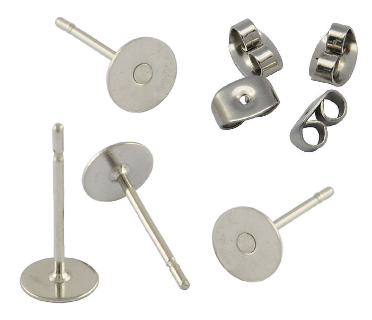6mm Surgical Steel Studs - Budget Range 304 Stainless Steel