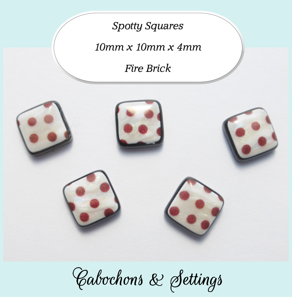10 x 10mm Luna Nova Spotty Squares - Bild 9 von 13