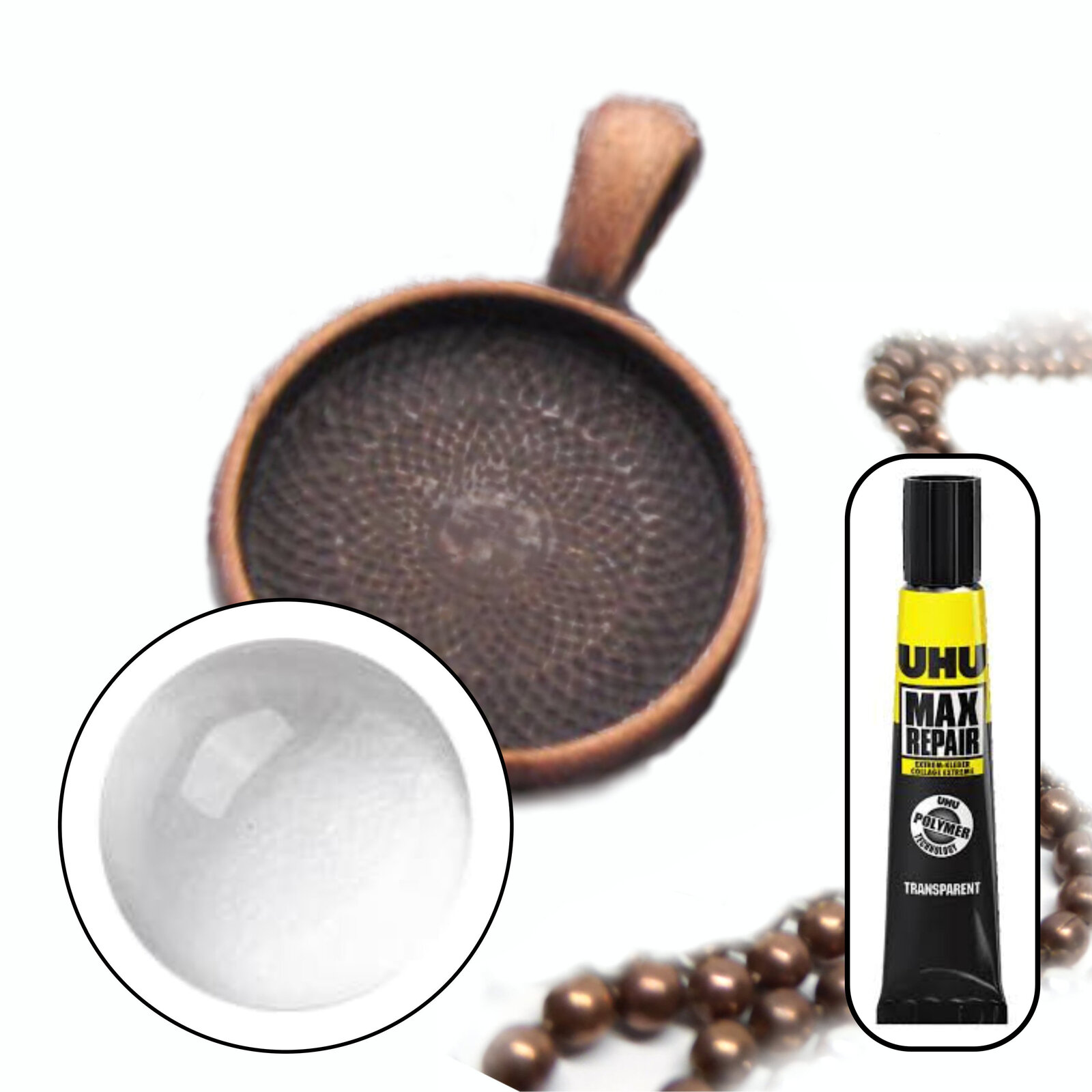 Kit colgante de vidrio de 16 mm - Hace 10 collares - Opciones de color - Imagen 11 de 25