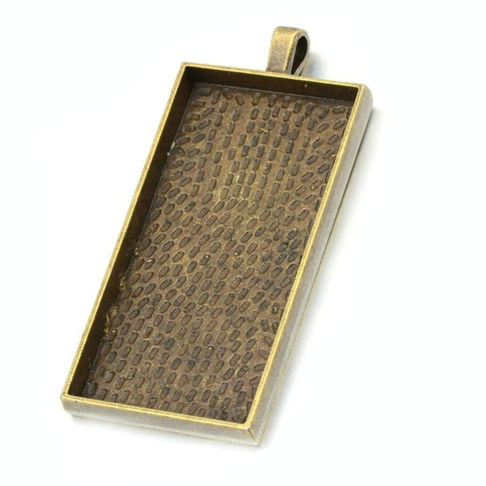 25mm x 50mm Rectangle Pendants Setting - Antique Bronze with Options - Picture 8 of 13