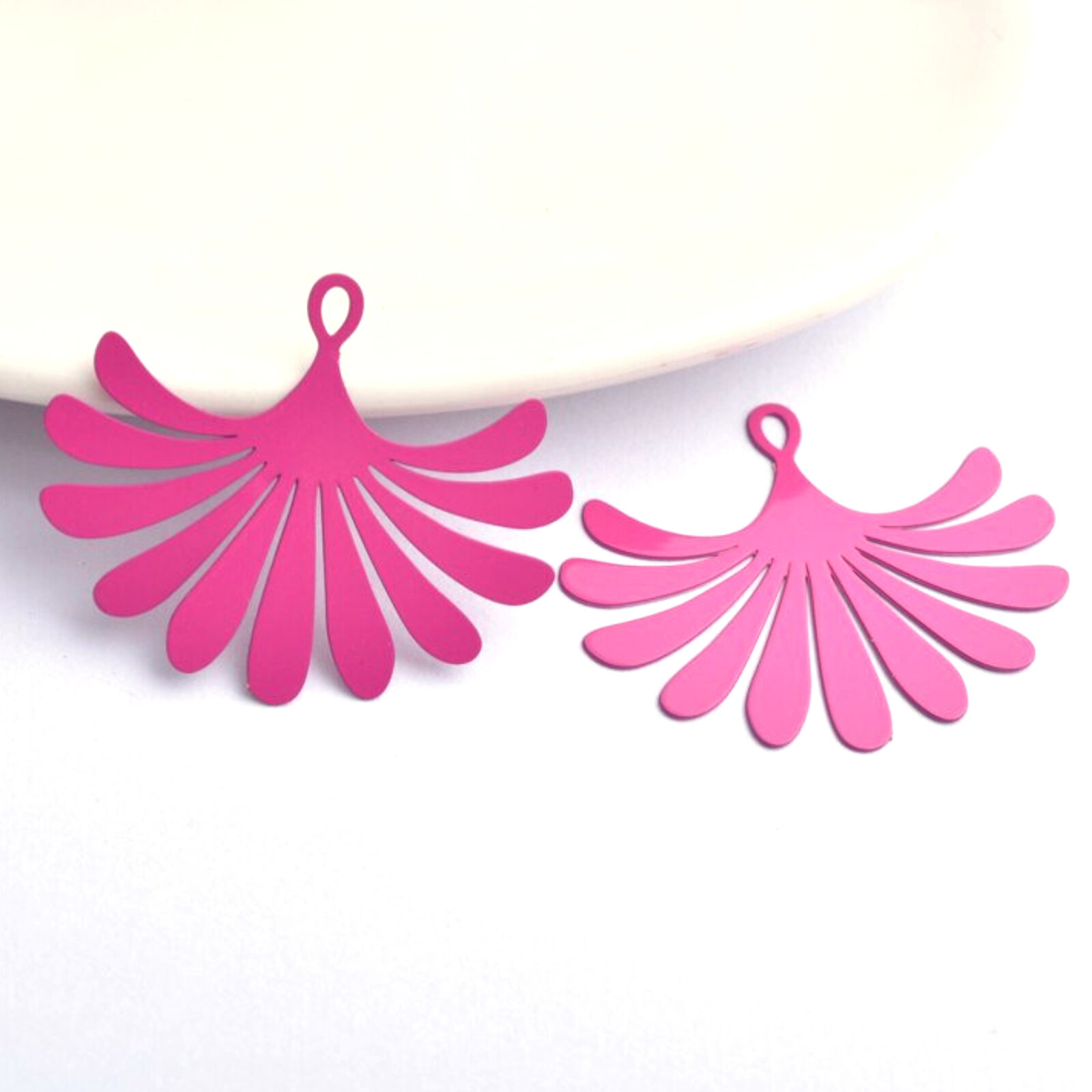 Plumeros 2/10 x 35 mm - Dijes para pendientes de filigrana - Imagen 14 de 20