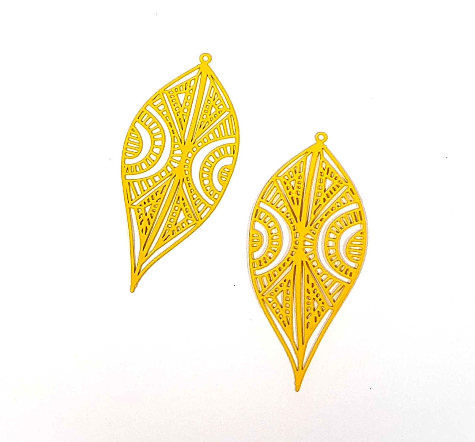 2/10 x 32mm Hoja Étnica - Dijes de Pendiente de Filigrana - Imagen 15 de 16