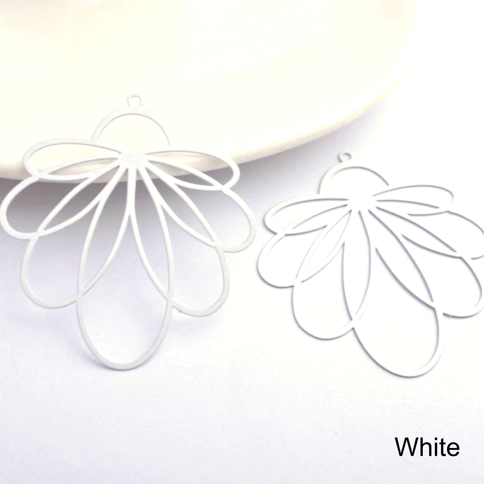 2 x 45mm Petals - Filigree Earring Charms - Bild 22 von 22