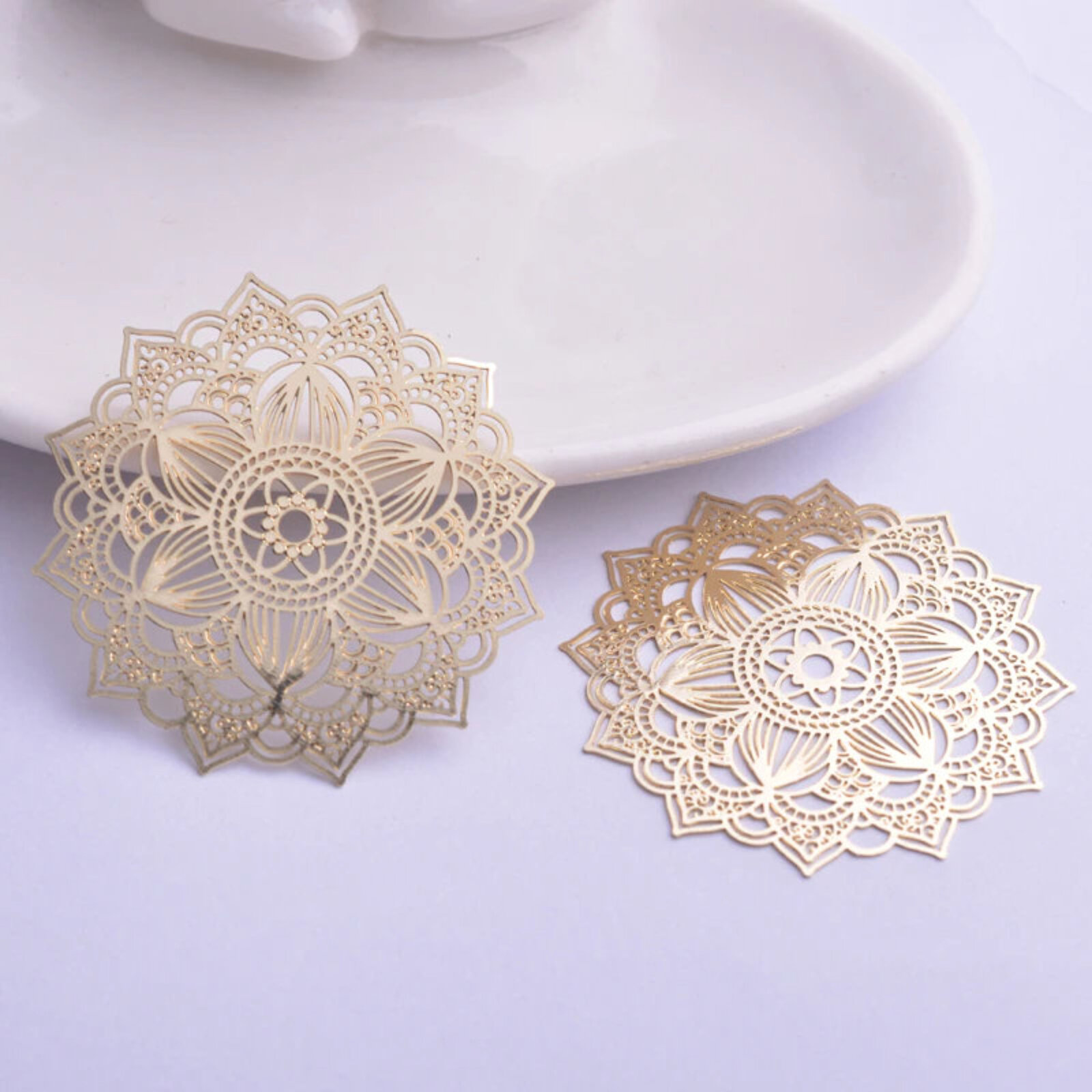 40mm Cecilia Lace - Filigree Earring Charms - Picture 7 of 11