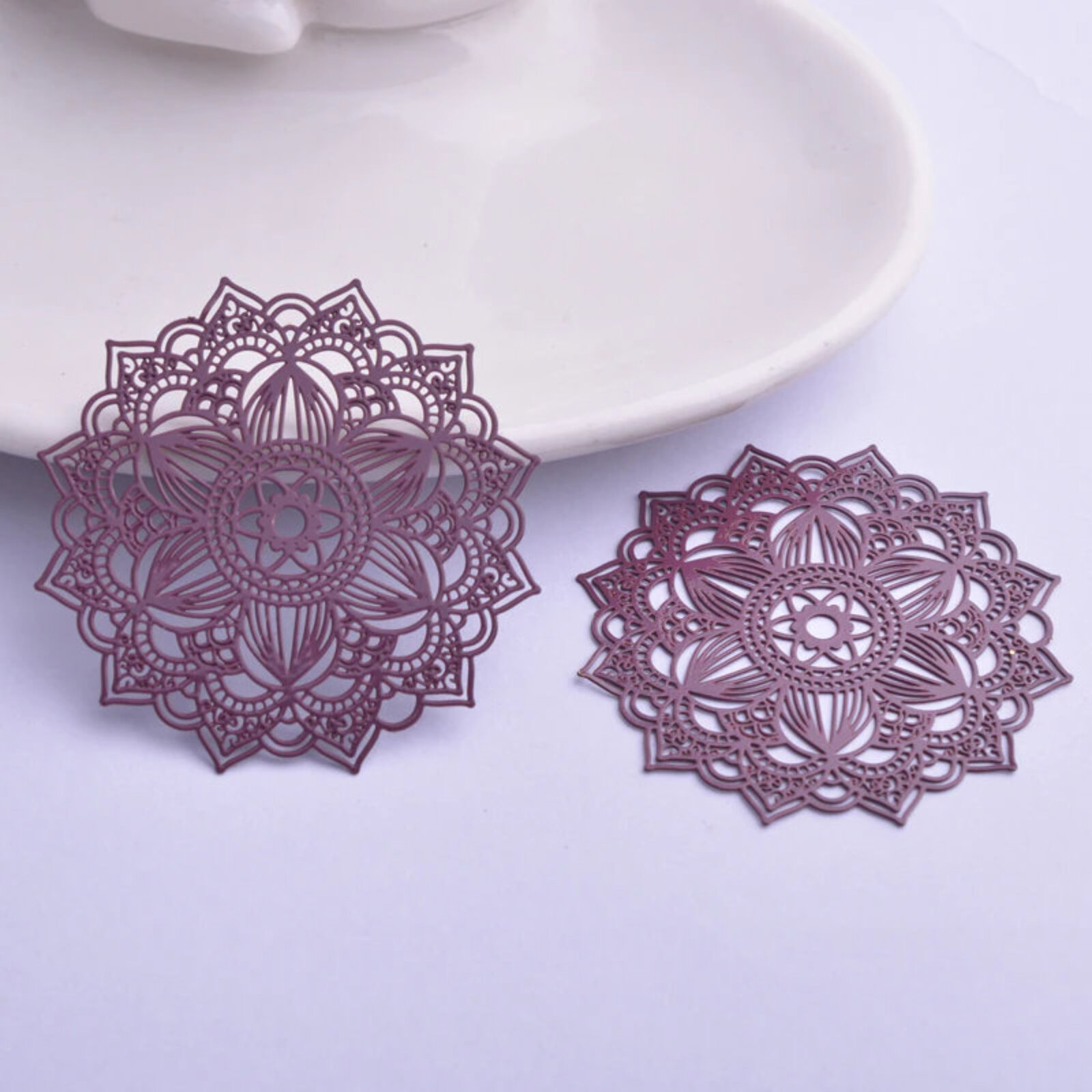 40mm Cecilia Lace - Filigree Earring Charms - Picture 8 of 11