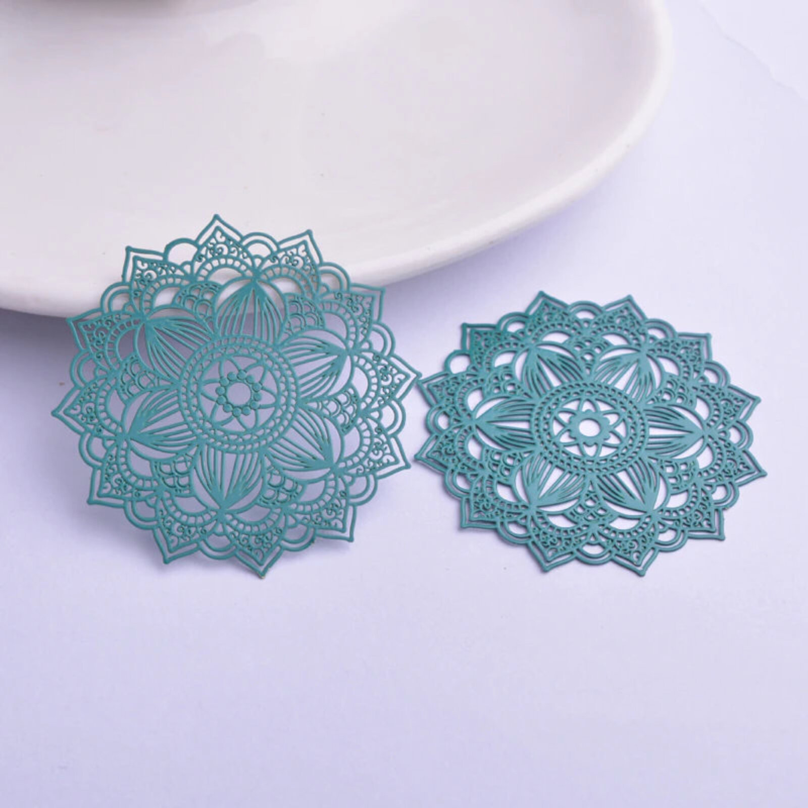 40mm Cecilia Lace - Filigree Earring Charms - Picture 10 of 11