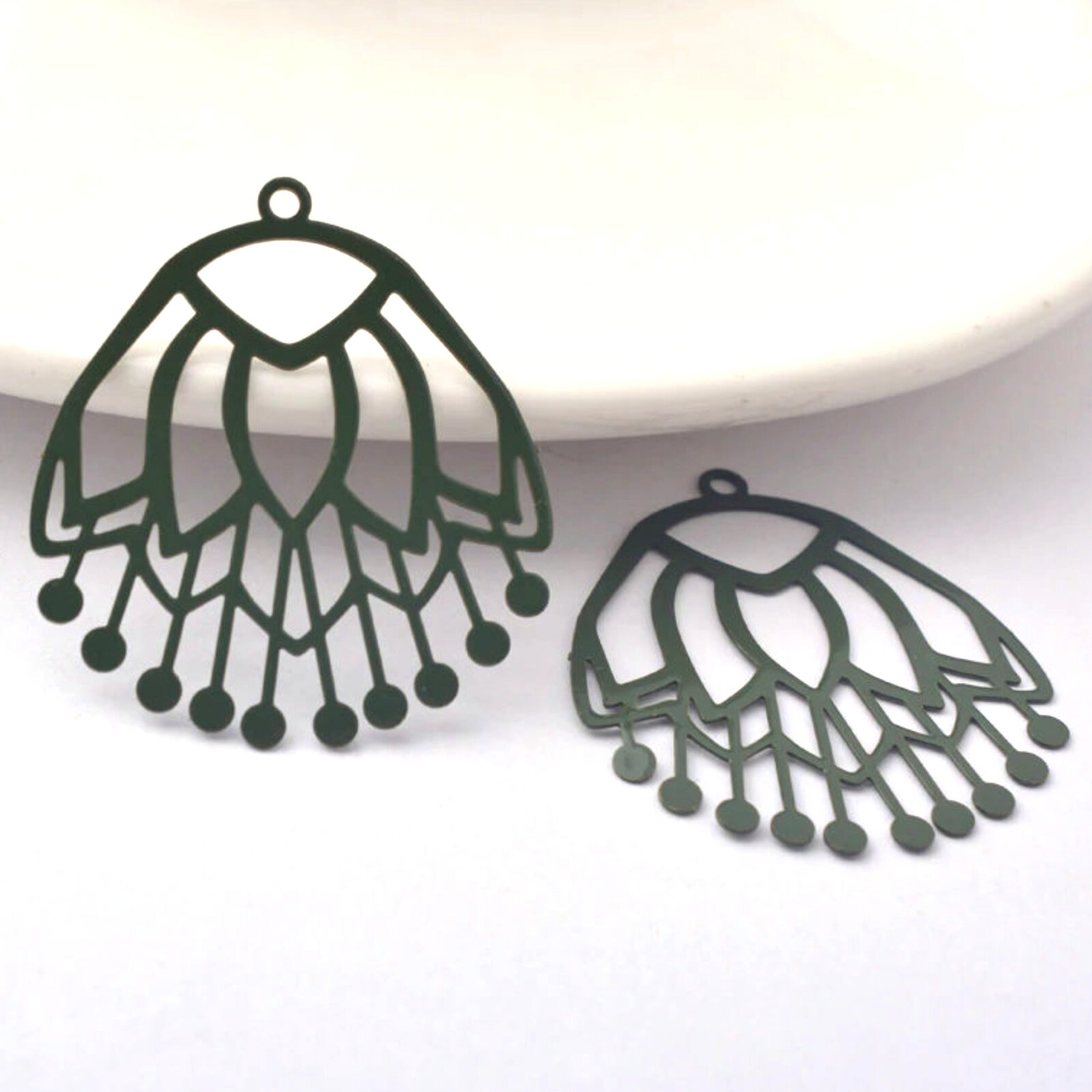 2 x 45 mm Fucsias - Pendientes de filigrana (Fuschia) - Imagen 8 de 14
