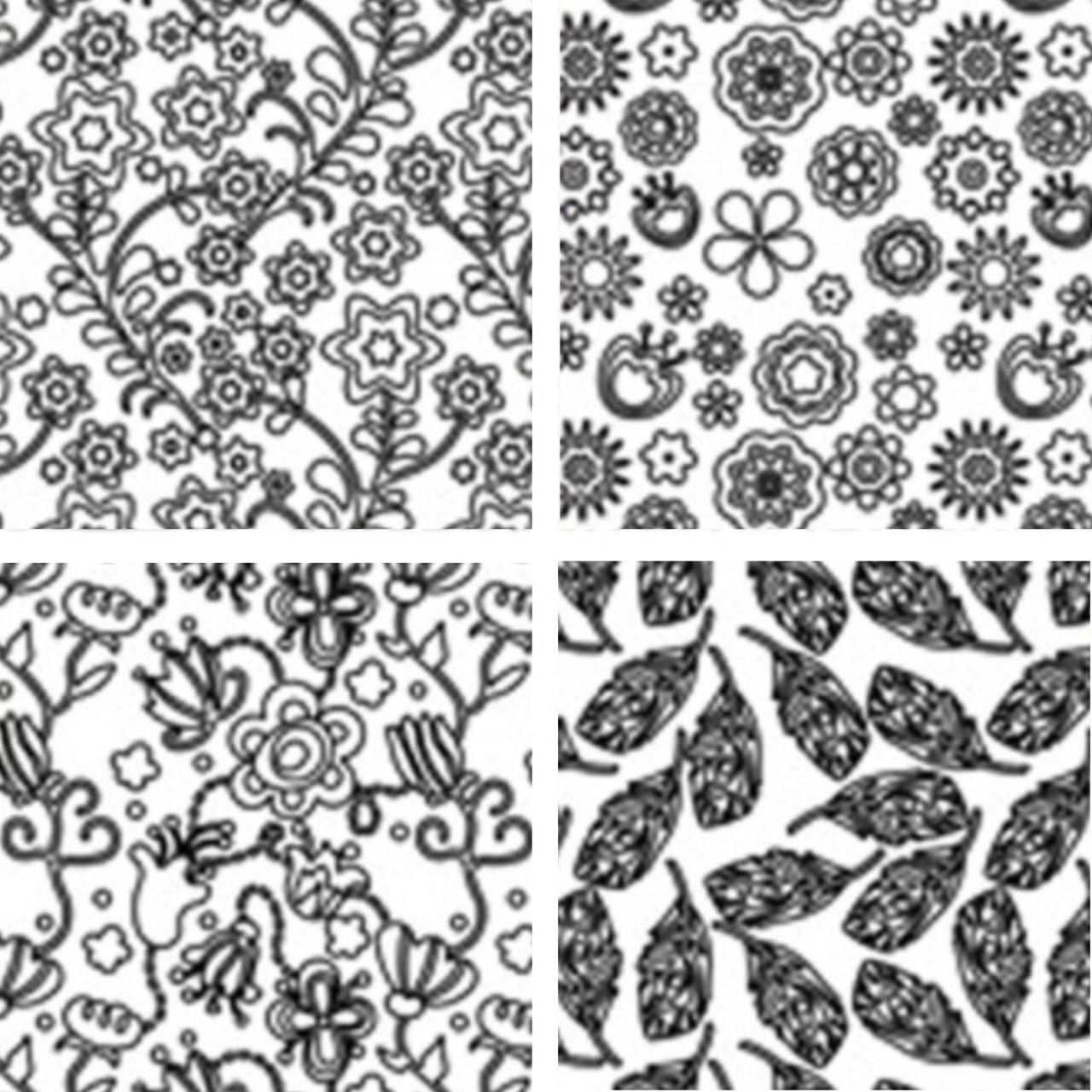 1 x Large Texture Sheet - Makins Floral 4 Pack