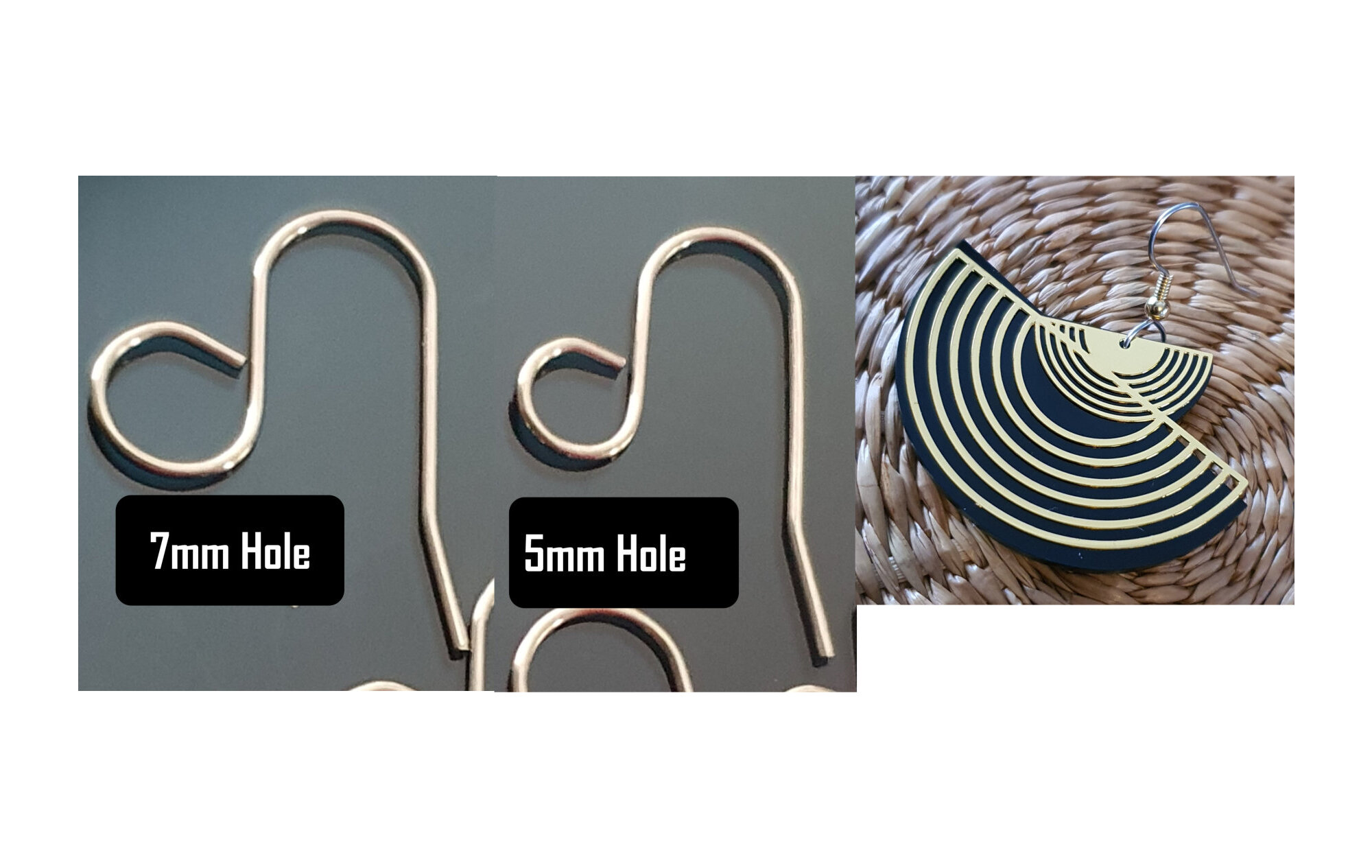 New Huge-Loops French Earwire 