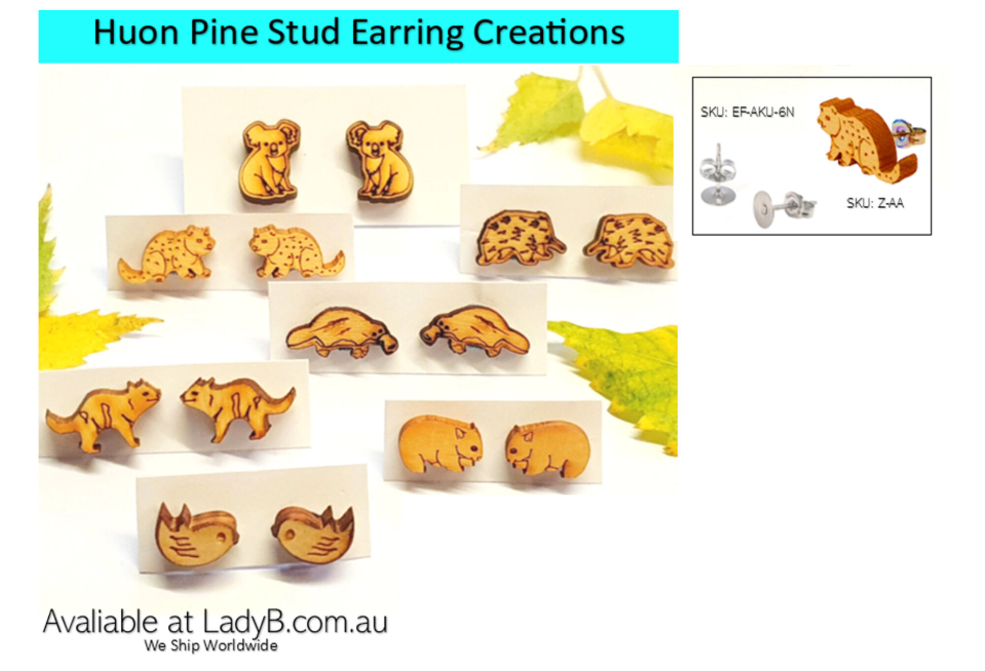 Laser Cut Classic Aussie Animals