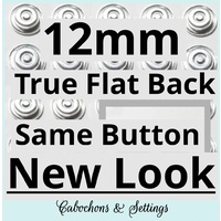 12mm True Flatback Buttons