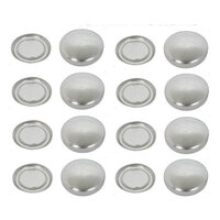 38mm Concave Flatback Buttons - Fabric Flat Backs