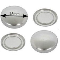 45mm Concave Flatback Buttons - Fabric Flat Backs