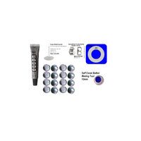 15mm Earring Kit Fabric Self Cover True Flatback Button DIY KIT Stud Stainless Steel (with variations)