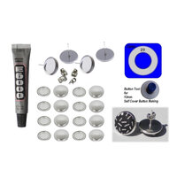 12mm Button Earring Kits - Stainless Steel Bezel Studs
