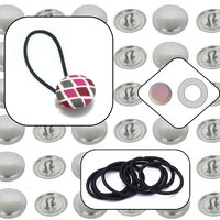 27mm Button Hair Tie Kits - Variations