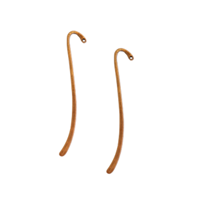 Book Mark 9cm Hook with Loop - Antique Copper