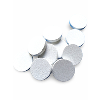 10 x 14.5mm White Wooden Disc Cabochons