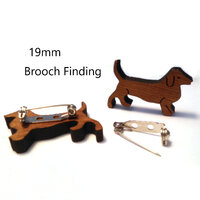 Dachsund Brooch Laser Cut Blackwood 36mm x 24mm with Brooch Back DIY Made in AUSTRALIA