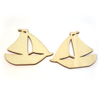 10 x Poplar Ply Sail Boat