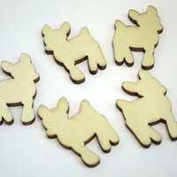 10 x Fawn 30mm x 17mm Cabochons - Laser Cut Poplar Pl
