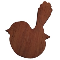 Large Wren 30mm x 42mm x 6mm - Blackwood