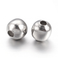 4mm 304 Stainless Steel Spacer Beads – Jewellery Making Supplies – 1mm Hole – Tarnish Resistant Metal Beads