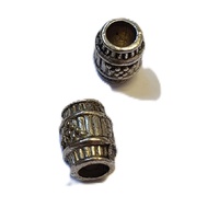 11mm Tibetan Style Metal Beads