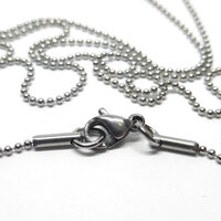 1.2mm Ball Chain  - Stainless Steel - 75cm - Non Tarnish