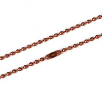 Antique Copper Ball Chain 2.4mm 60cm or 75cm