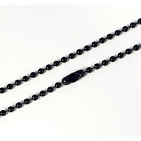 Black Ball Chain 2.4mm 60cm or 75cm