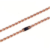 Rose Gold Ball Chain 2.4mm 75cm