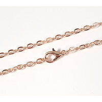 Rose Gold Cable Chain 2mm x 3.5mm 75cm