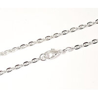 Shiny Silver Cable Chain 2mm x 3.5mm 75cm