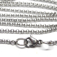 Stainless Steel Rolo Necklace Chain