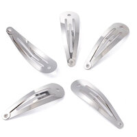 Plain Metal Hair Clips / Without Glue Pad