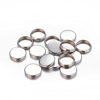 Small Round Bezel Trays - Stainless Steel
