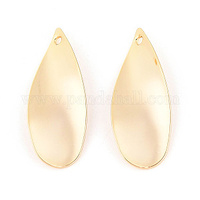 10 x 18K Gold Plated Teardrop Pendant with Twist