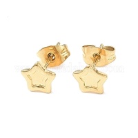 18K Gold Studs - Heart, Star or Square Options - Stainless Steel