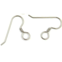 Large 5mm Hole - Coil Only - Stainless Steel Earwires