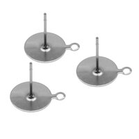 10mm Pad Plus Tab & 2mm LOOP Stainless Steel Stud