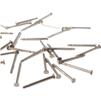 Titanium Earring Stud with 1.5mm Pad - 9.5mm under pad post