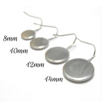 French Drops with Bezel Stainless Steel - Size & Quantity Variations - Non Tarnish
