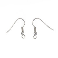 Budget Stainless Steel French Ear Wire (ball & coil) - Non Tarnish