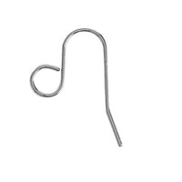All in One Stainless Steel French Earwire Hooks - Large Loop - 5mm