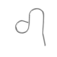 All In One Stainless Steel French Earwire with Very Large Loop - 7mm
