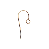 Gold Filled French Ear Wire  LARGE  Loop  - USA Made - Hypoallergenic  14-20 GF
