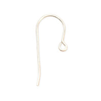 Shiny Silver Plated USA Made French Ear Wire - Nickel Free