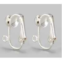 Simple Drop Clip Ons - Shiny Silver - Not Suitable for People with Severe Nickel Allergy